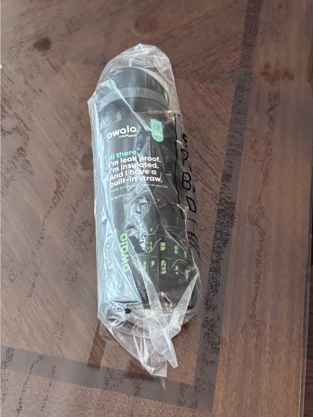Owala Color Drop Halloween Freesip 32oz Midnight Manor Tumbler. New/Sealed!